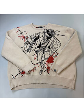 Jujutsu Kaisen Kento Nanami Sweater Oversized Streetwear Anime Knit Unisex